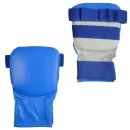 Faustschützer Leder blau für Karate JuJutsu JiuJitsu MMA Grappling