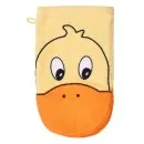 Frottee Waschlappen Ente orange