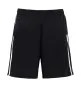 Preview: Cooltex sports shorts black with white stripes from the front