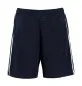 Preview: Cooltex sports shorts dark blue with white stripes from the front