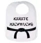 Preview: Baby slabbetje zwarte bandBaby slabbetje karate kroost 35x24 cm