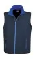 Preview: Men s softshell bodywarmer navy/royal printable on the front