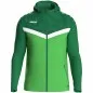 Preview: JAKO hooded jacket Iconic soft green/sport green