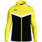 Preview: JAKO hooded jacket Iconic black/soft yellow