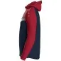 Preview: JAKO hooded jacket Iconic navy/chilli red