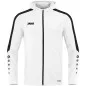 Preview: JAKO hooded jacket Power white with black