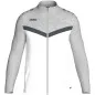 Preview: JAKO Polyesterjacke Iconic weiß/soft grey/anthra light