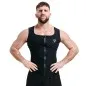 Preview: Sweat shirt mouwloos met rits zwart RDX sauna shirt sweat gilet