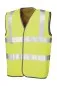 Preview: Safety waistcoat yellow fluorescent front