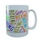 Preview: Mug white printed with boxing colourful