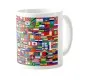 Preview: Mok - Koffiemok - Mok met de vlaggen van de wereld