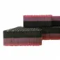 Preview: Esterilla para artes marciales Tatami E20X rojo/negro 100x100 cm x 2cm