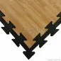 Preview: Tatami W20P wood-effect mat brown/black 100 cm x 100 cm x 2 cm