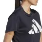 Preview: adidas Damen Run It Brand Love T-Shirt, schwarz