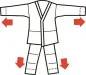 Preview: Adidas karate suit Junior Evolution double size with blue shoulder stripes