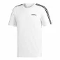Preview: Camiseta adidas blanca con franjas negras delanteras en los hombros