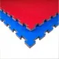 Preview: Mat Vechtsportmat T20X blauw/rood 100 cm x 100 cm x 2,1 cm