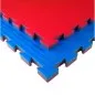 Preview: Tatami kampsportsmåtte TJ25X blå/rød 100 cm x 100 cm x 2,5 cm
