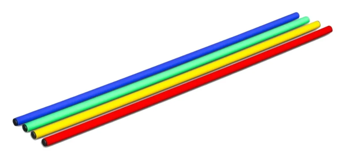Coordination pole - training pole yellow 80, 100, 120, 160 cm