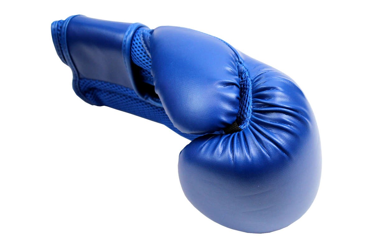 blau Kunstleder mit Klettverschluss Boxhandschuhe