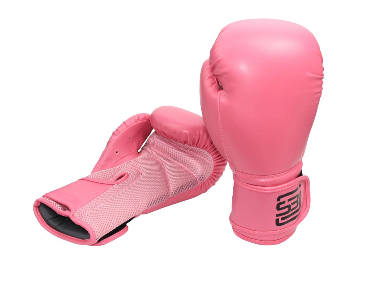 Boxhandschuhe pink für Kinder Klettverschluss Kunstleder Jugendliche mit und