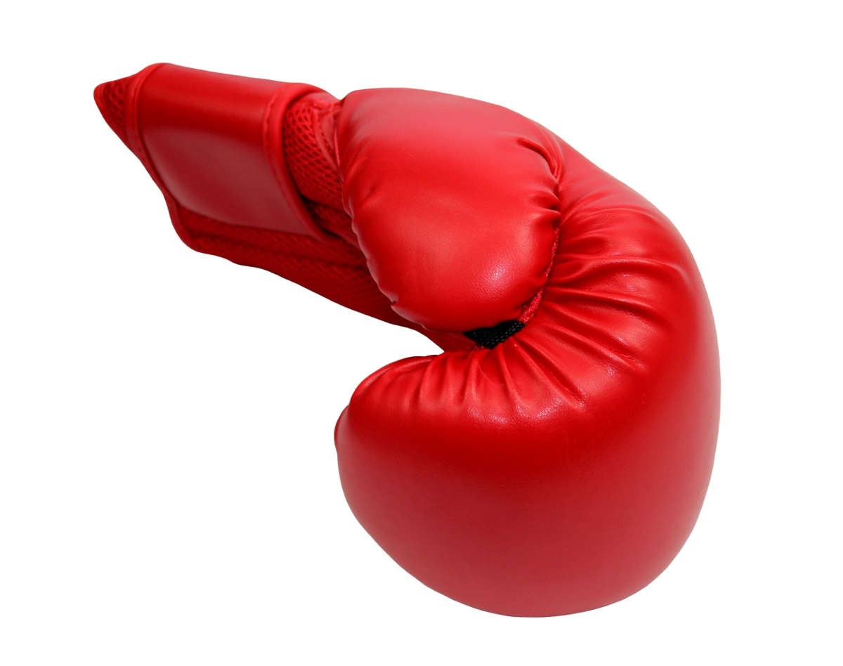 Kunstleder Boxhandschuhe mit Klettverschluss rot