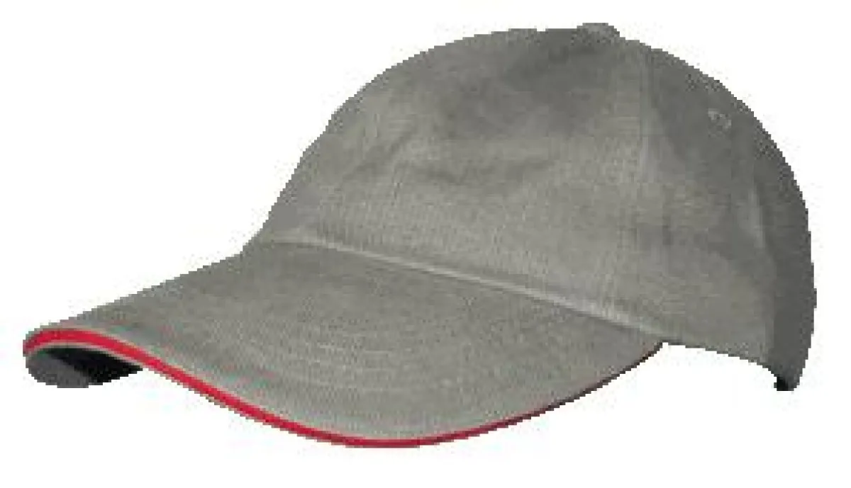 Two-coloured cap with brushed cotton