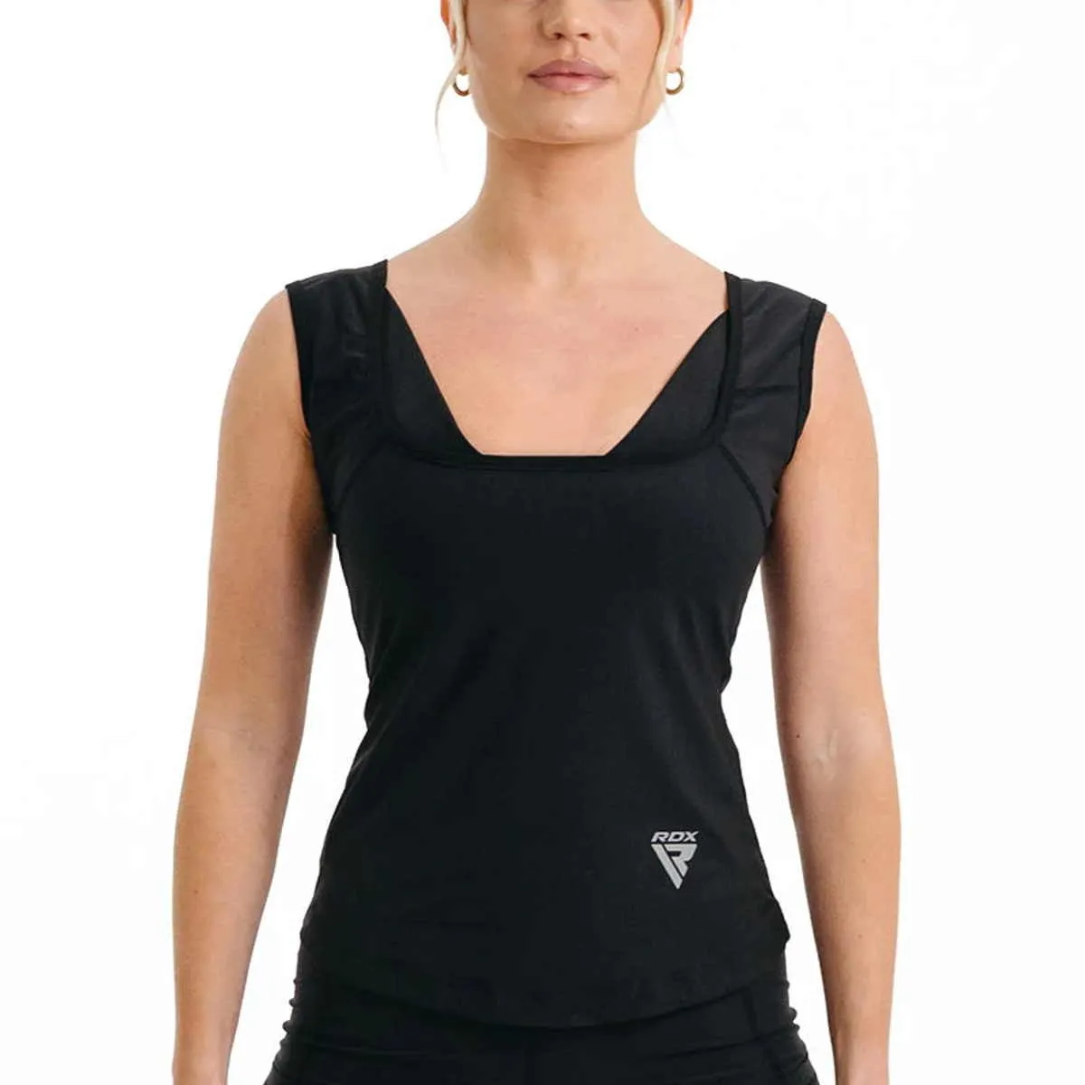 Dames Sweat Shirt W1 Zwart RDX Saunashirt