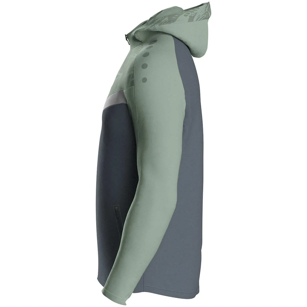 JAKO hooded jacket Iconic anthra light/mint green/soft grey