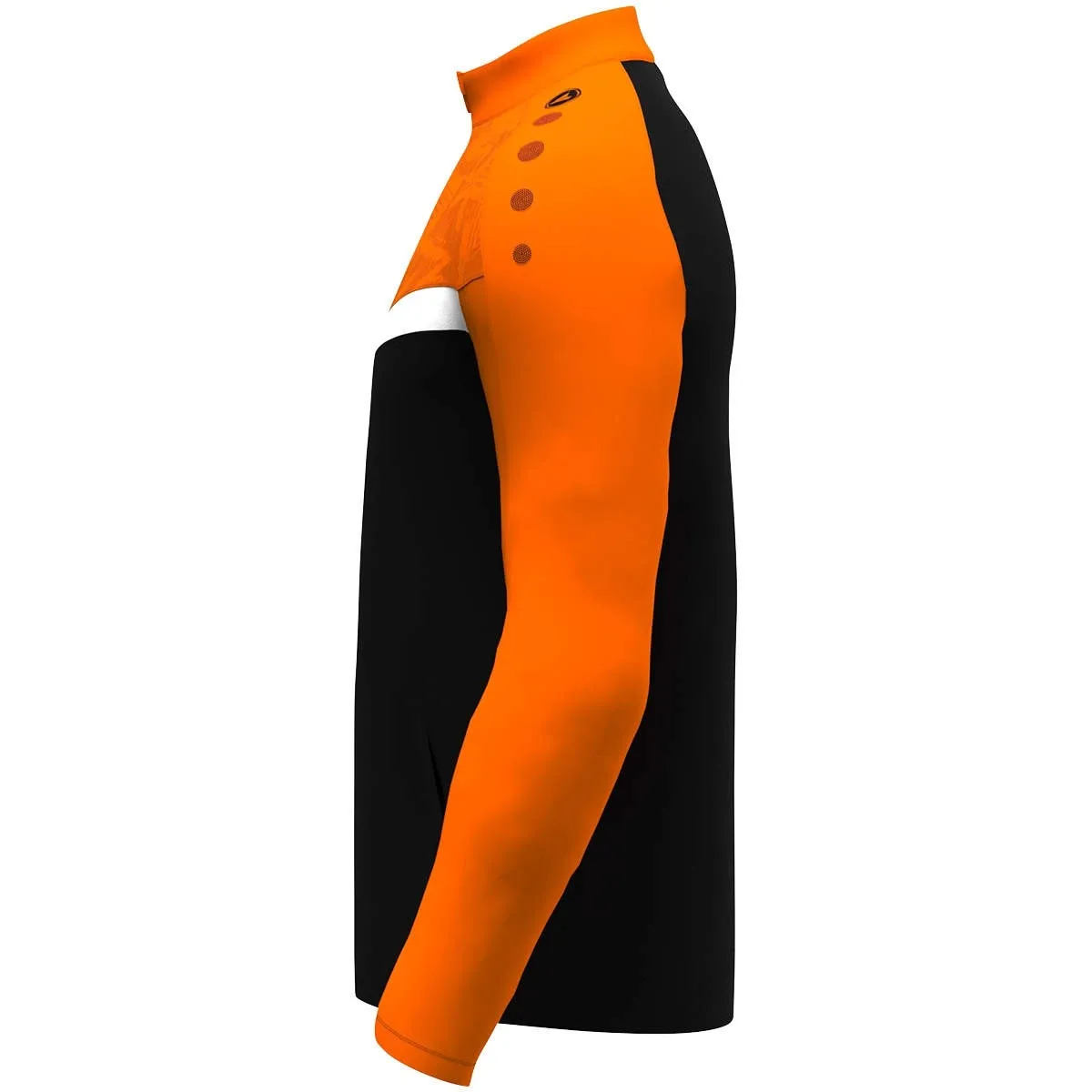 JAKO polyester jas Iconisch zwart/neon oranje