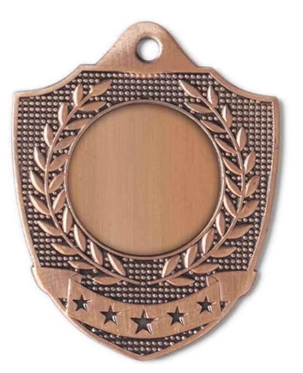 Medalla de hierro, diámetro 50 x 45 mm, en oro, plata y bronce