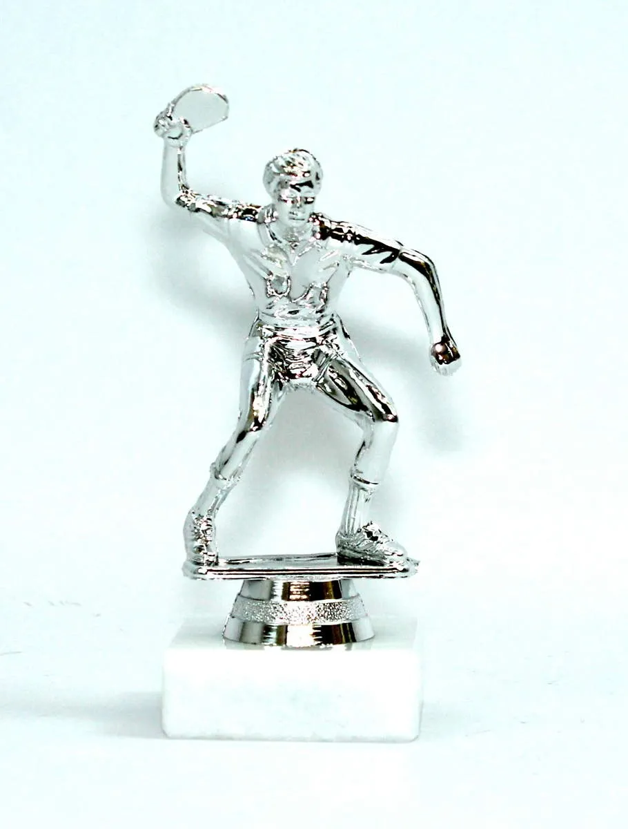Pokalstativ bordtennis mænd 15 cm sølv