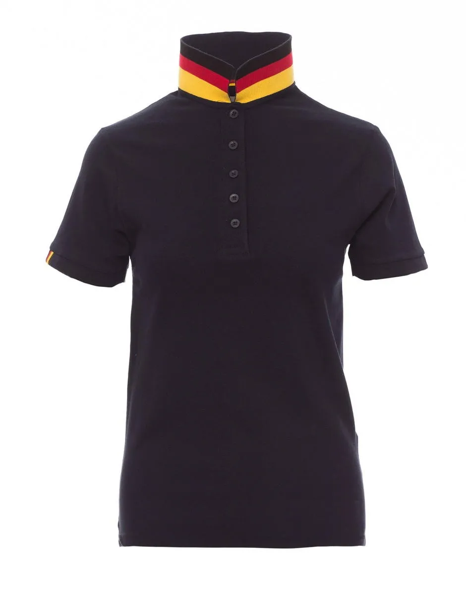 Polo shirt Germany ladies dark blue