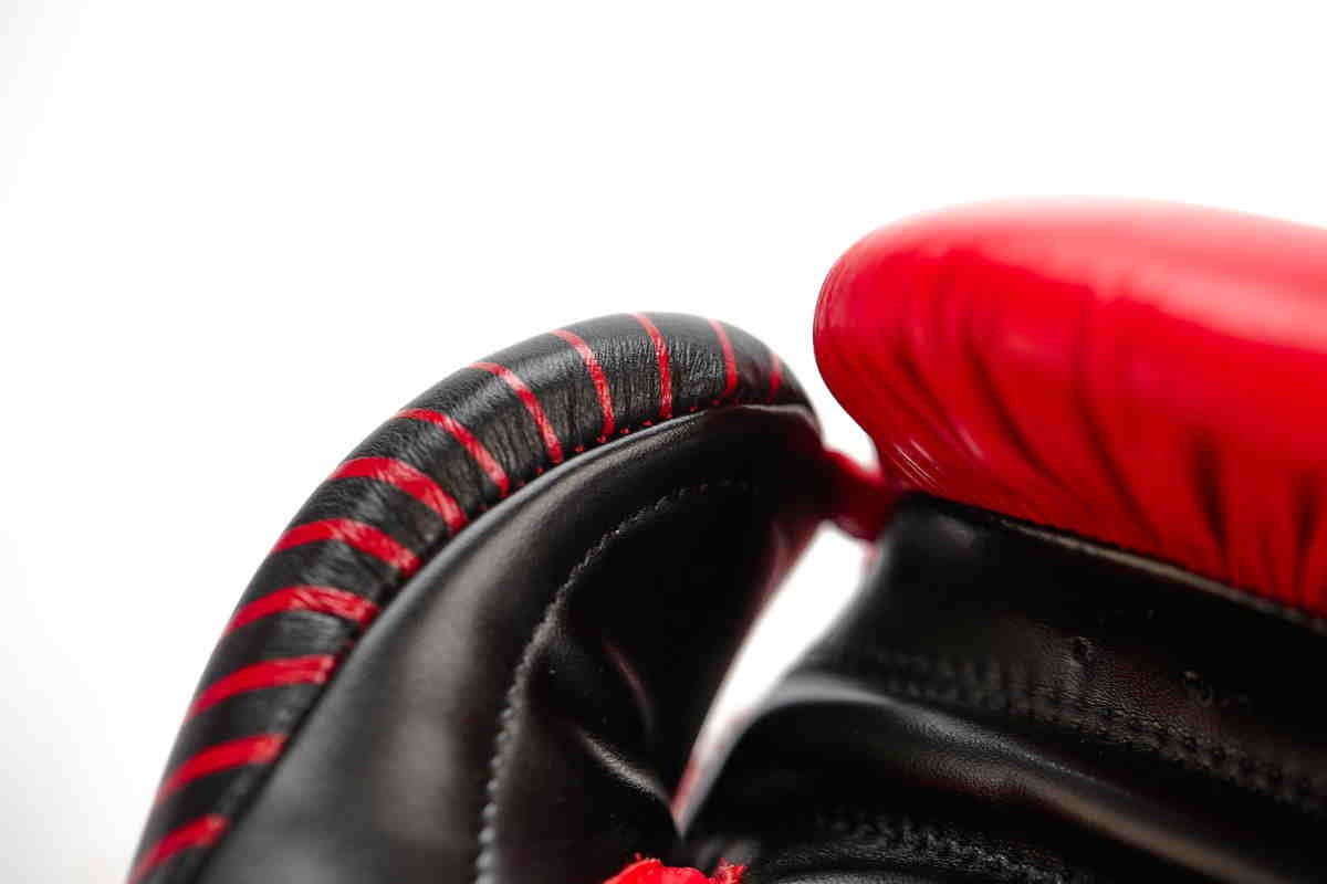 Boxhandschuhe Leder adidas 10 rot|schwarz Competition OZ
