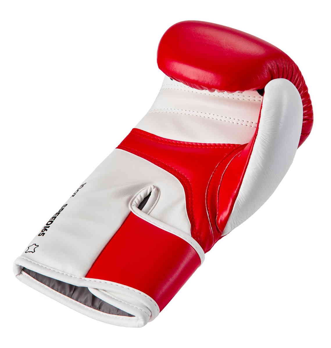 Leder 10 OZ adidas rot|weiß Speed 165 Boxhandschuh