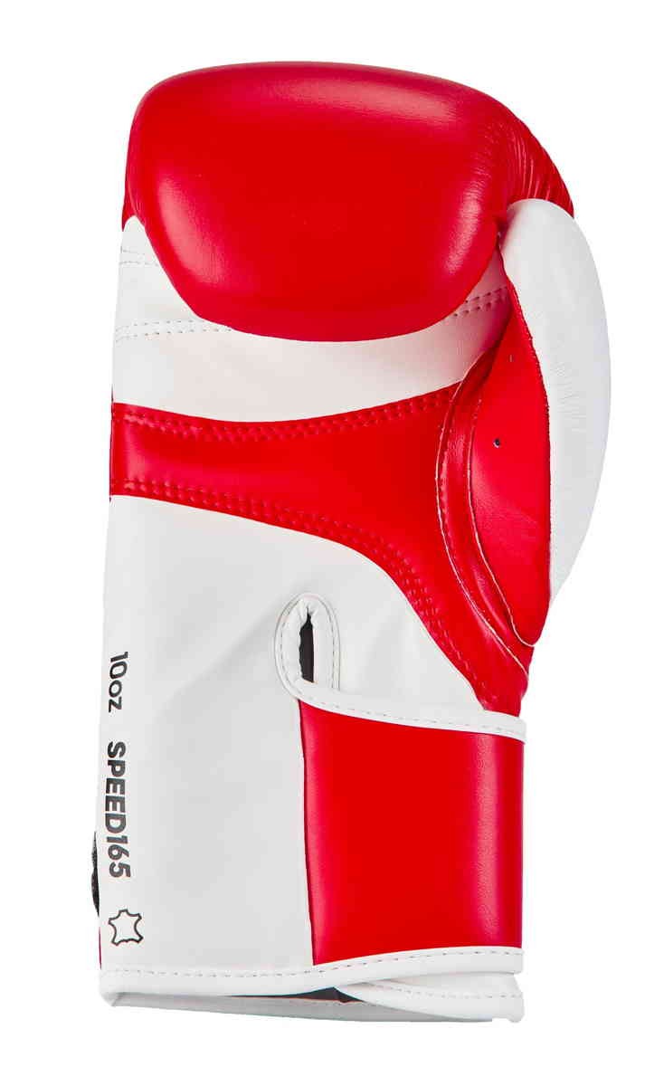adidas Boxhandschuh Speed 165 Leder OZ rot|weiß 10