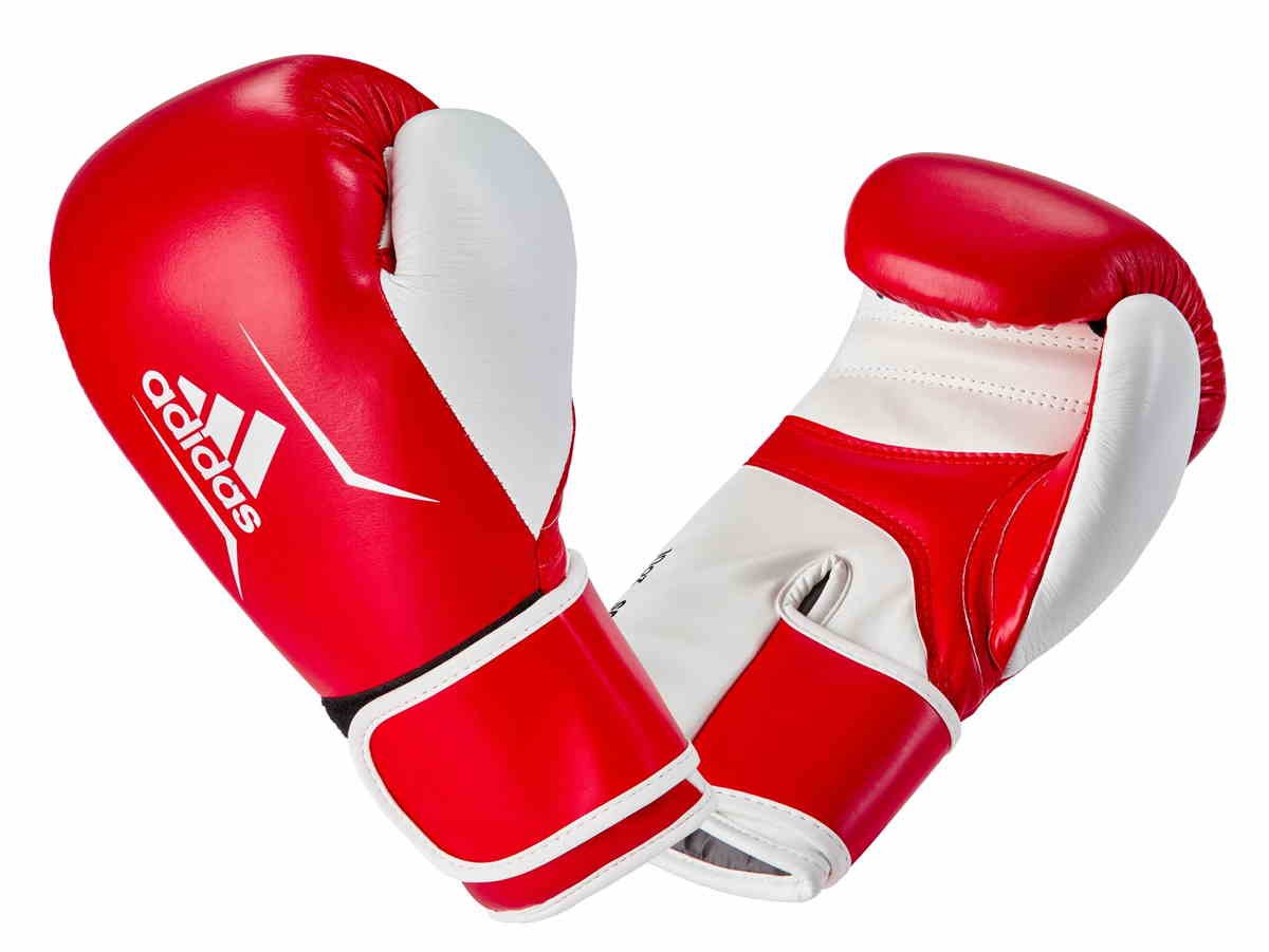 rot|weiß 10 Leder Boxhandschuh OZ Speed 165 adidas