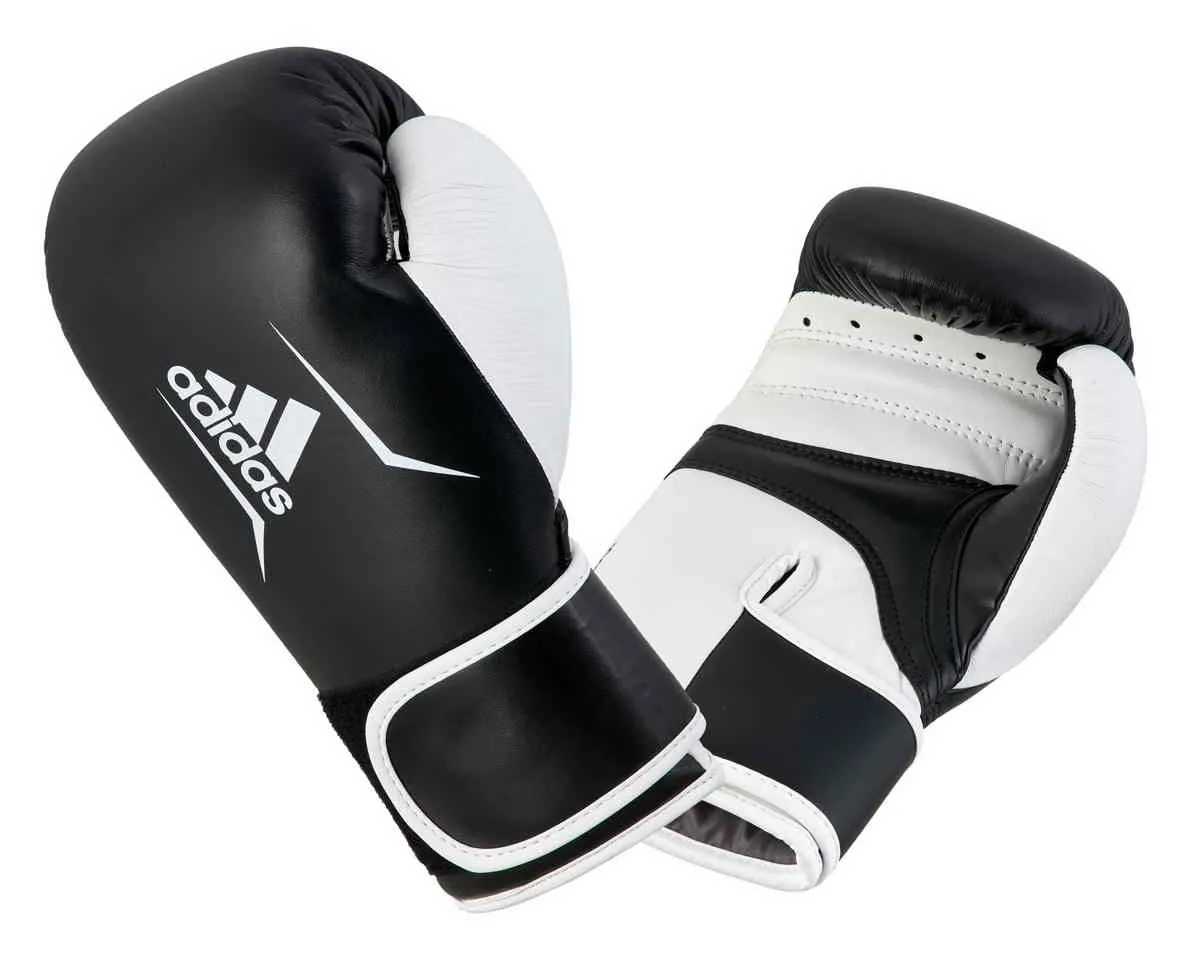 adidas boksehandske Speed 165 læder sort|hvid 10 OZ