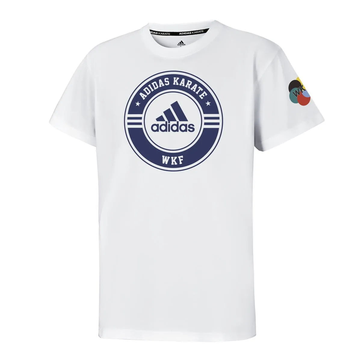 adidas WKF Karate T-shirt hvid World Karate Federation