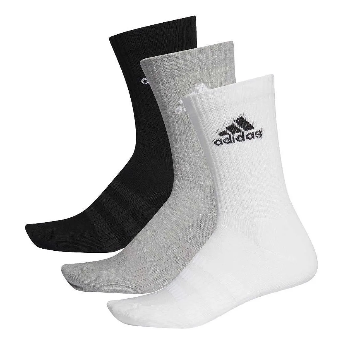 Paquete de 3 calcetines deportivos adidas blanco/gris/negro