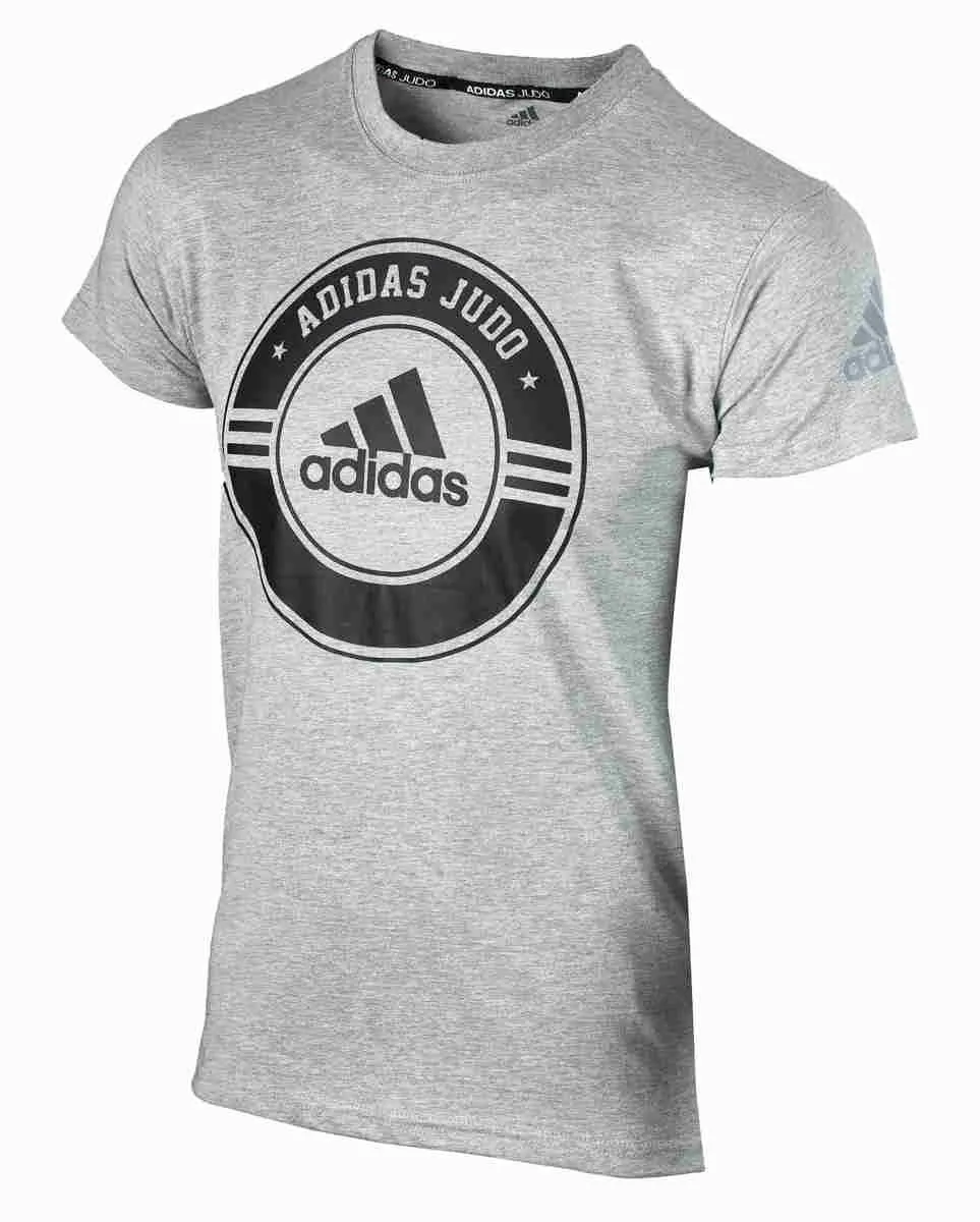 adidas Combat Sports Judo T-shirt grijs/zwart