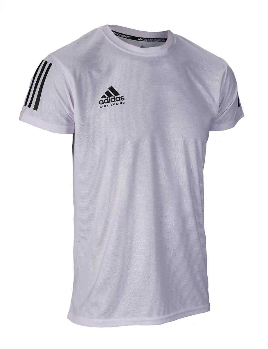 adidas T-shirt Kickboksen wit | zwart