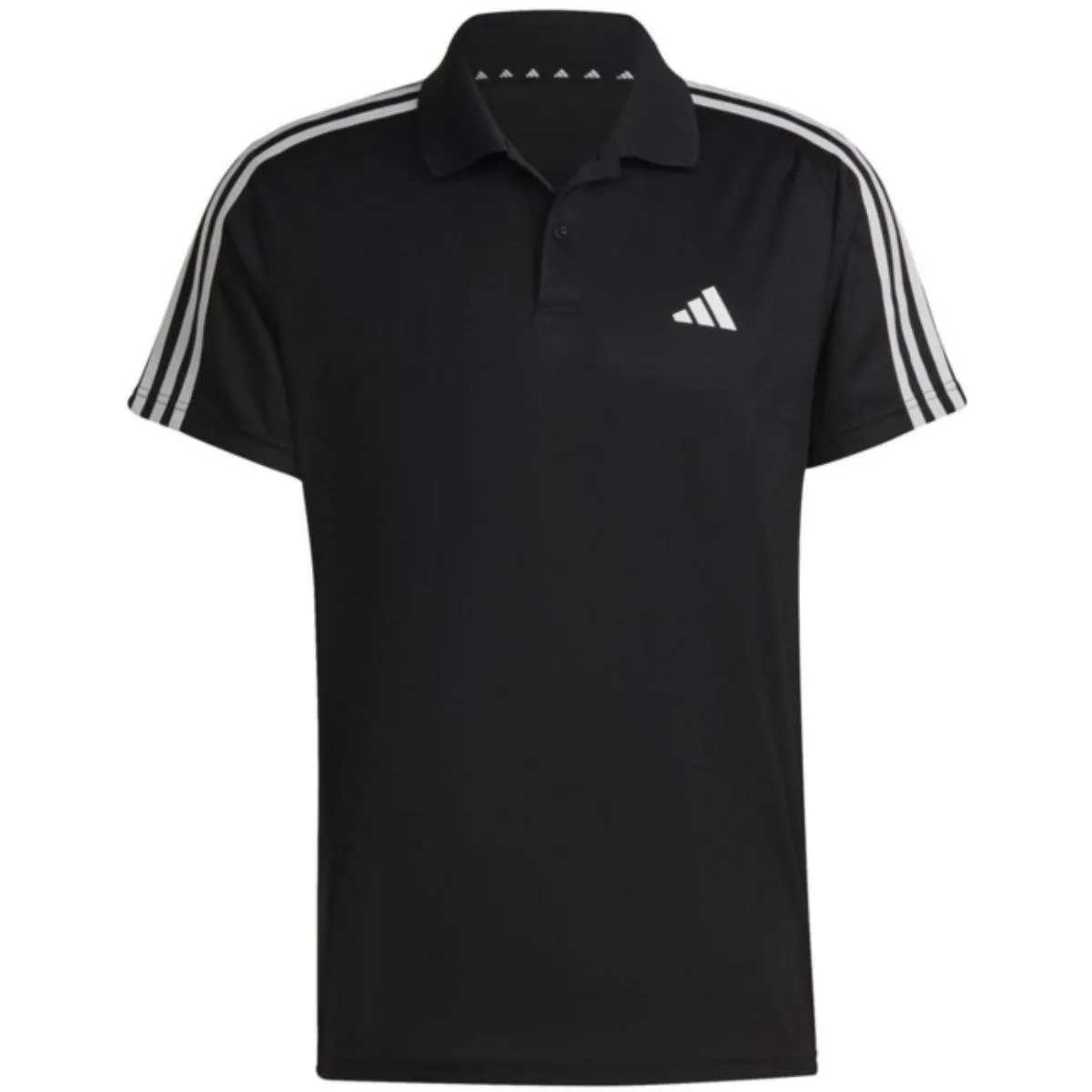 adidas Pique 3-Stripes Training Polo Shirt black
