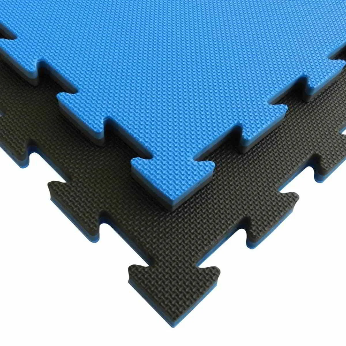 VechtsportmatTatami E20X blauw/zwart 100 cm x 100 cm x 2,1 cm