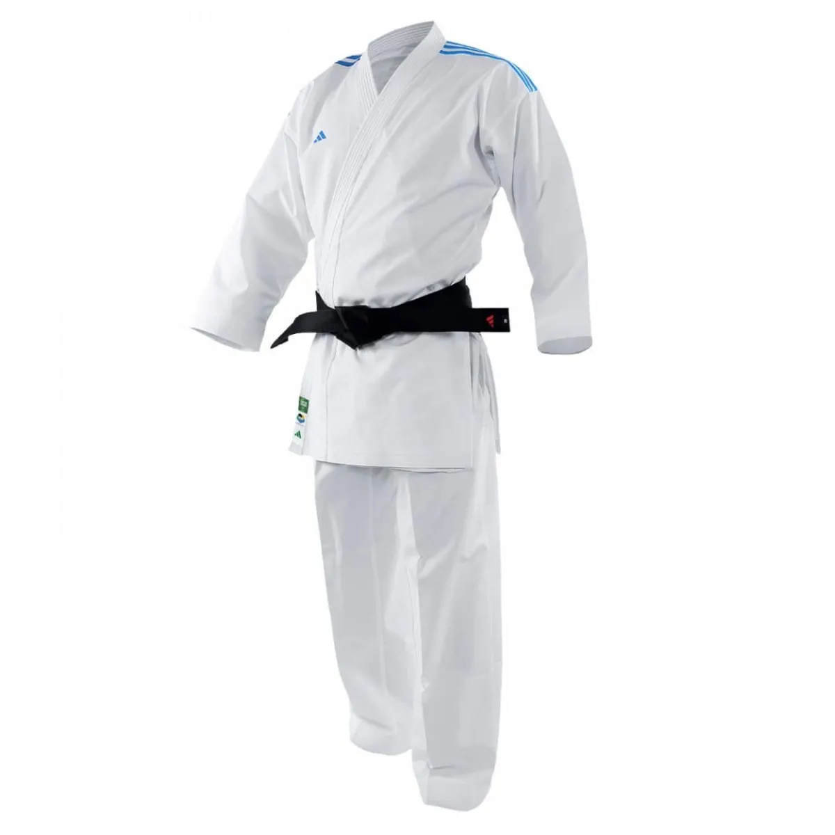 adidas Karatepak Kumite adiLight K192DNA met blauwe schouderstrepen