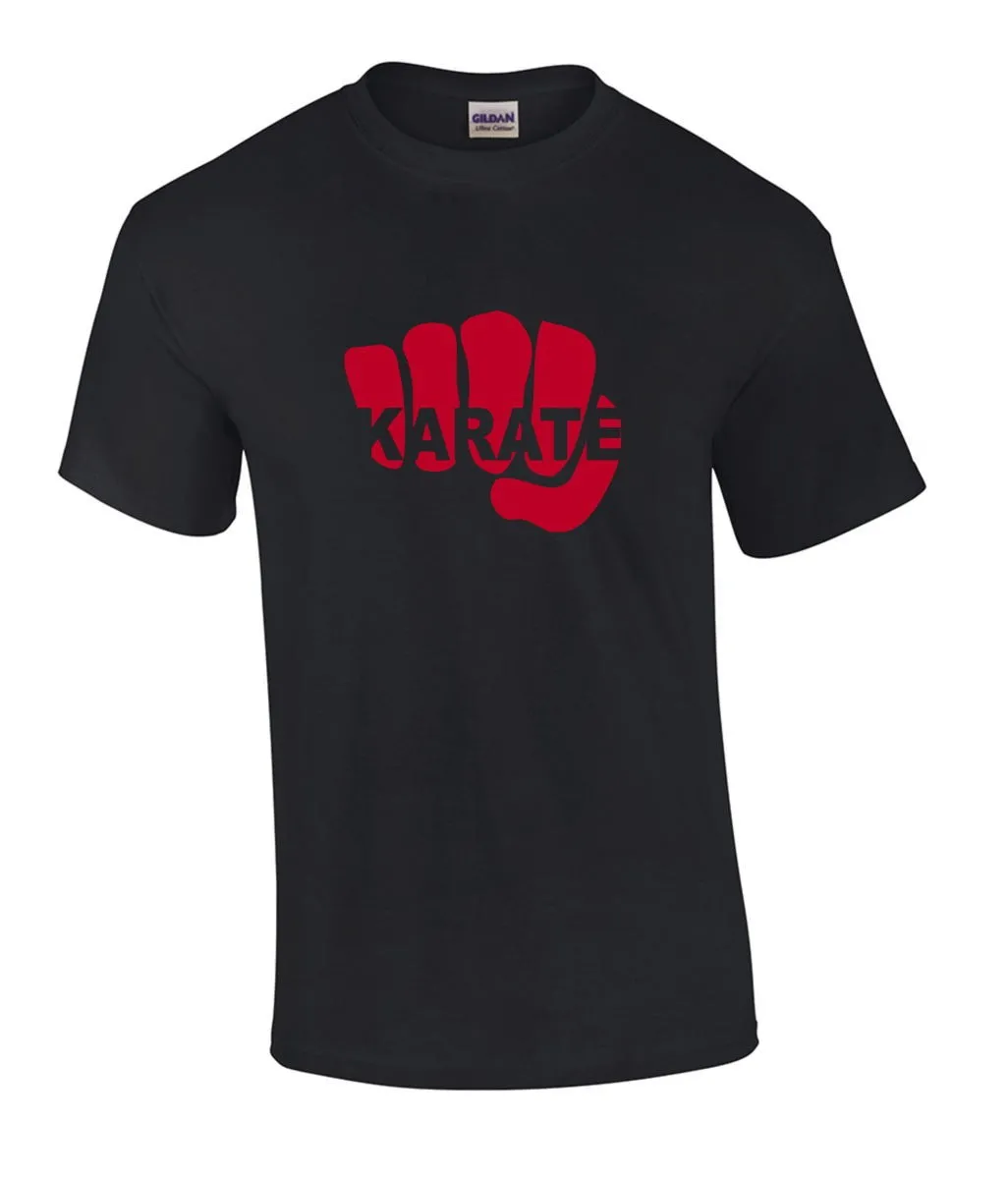 T-Shirt Karatevuist zwart