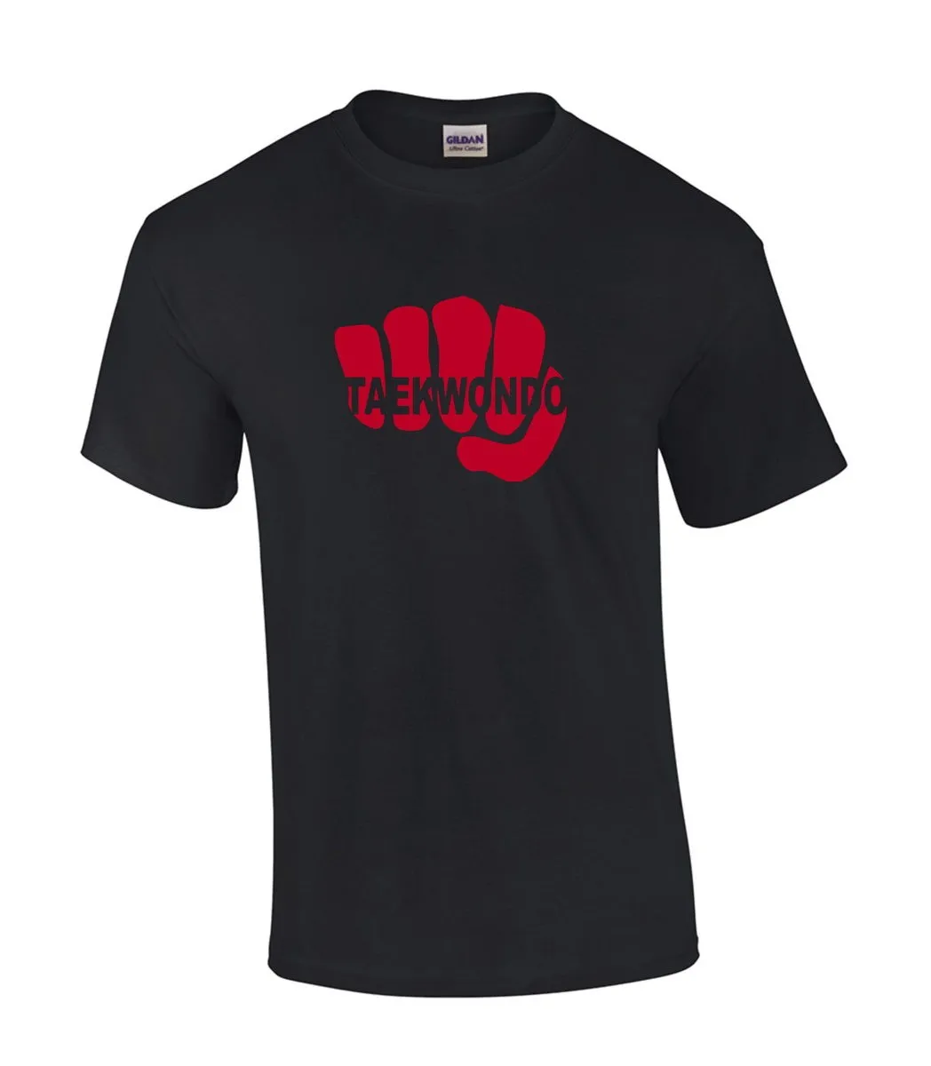 T-shirt Vuist Taekwondo zwart