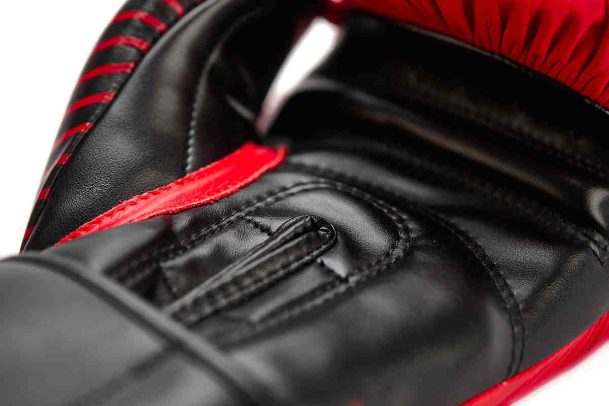 rot|schwarz OZ Leder Competition 10 Boxhandschuhe adidas