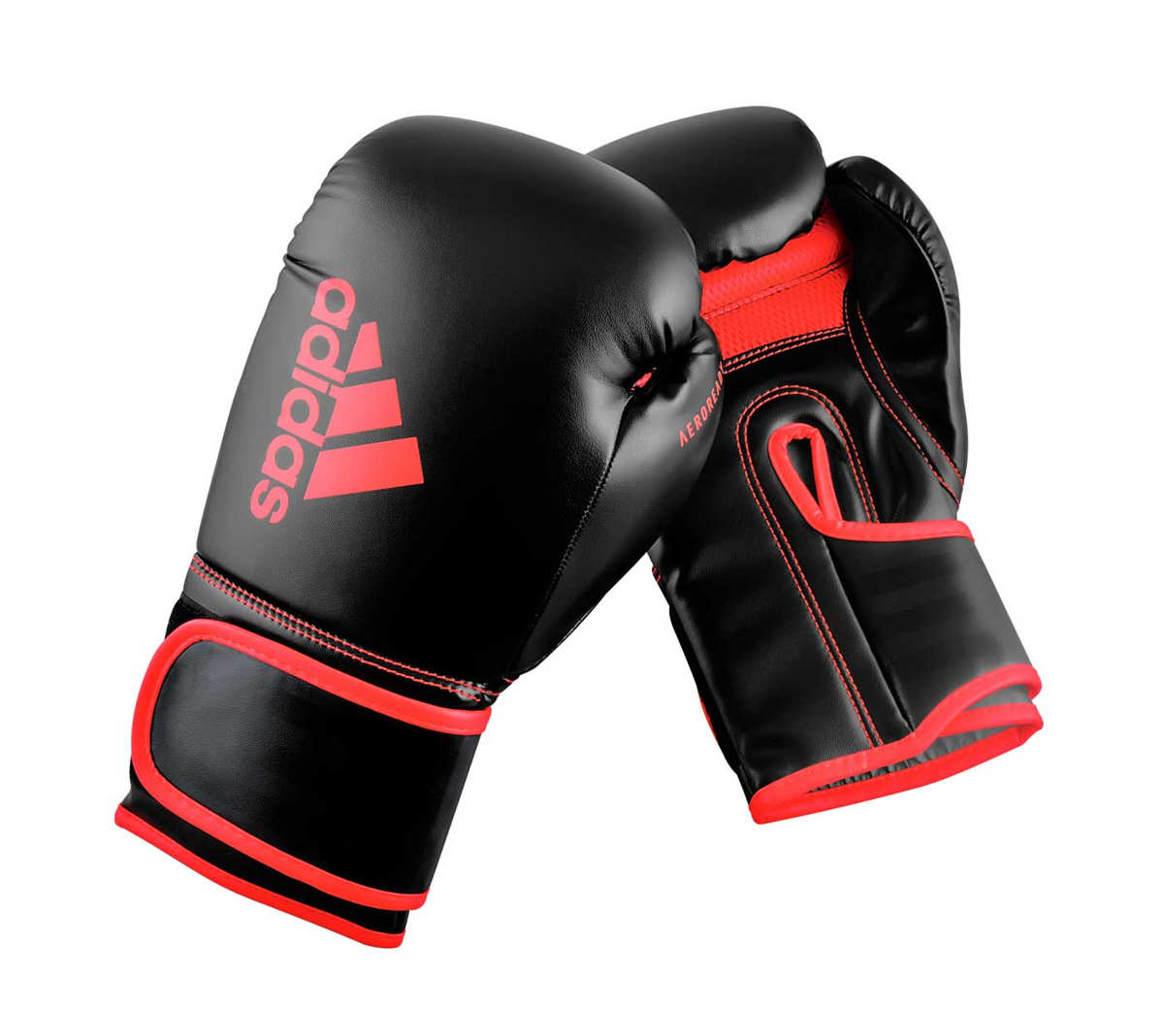 80 adidas Boxhandschuhe Hybrid schwarz-rot
