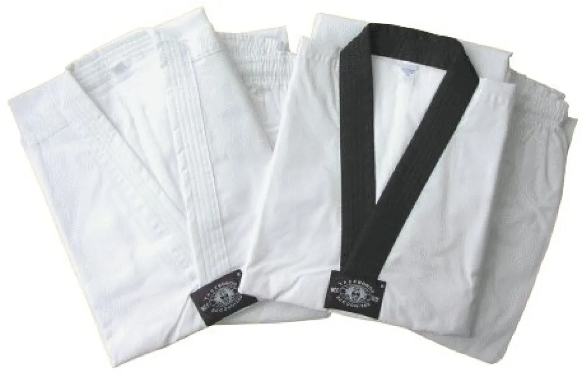 Taekwondo Wedstrijdpak met zwarte revers